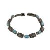 Silver Bracelet with Turquoise Gemstone for Women Vala