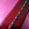 Silver Bracelet with Turquoise Gemstone for Women Vala