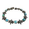 Silver Bracelet with Turquoise Gemstone for Women Yara