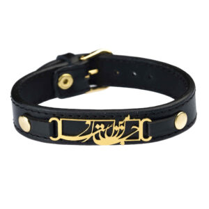 Persian Leather Bracelet for Men and Women – Black Jane Man