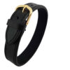 Persian Leather Bracelet for Men and Women - Black Eshgh