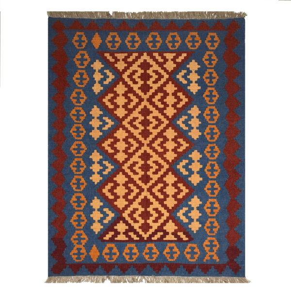 Persian Wool Kilim Rug Handwoven Traditional Qashqai Mohana