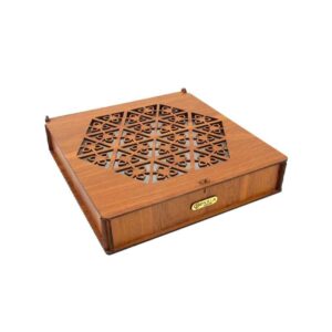 Wooden Jewelry Box Handcrafted With Geometric Design