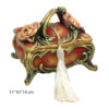 Polyester Jewelry Box Handcrafted With Vintage Style