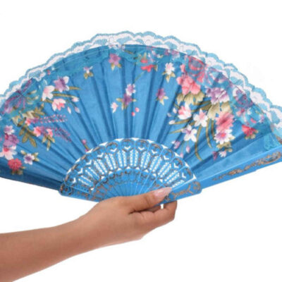 Folding Floral Hand Fan – Compact Cooling Accessory for Everyday Use