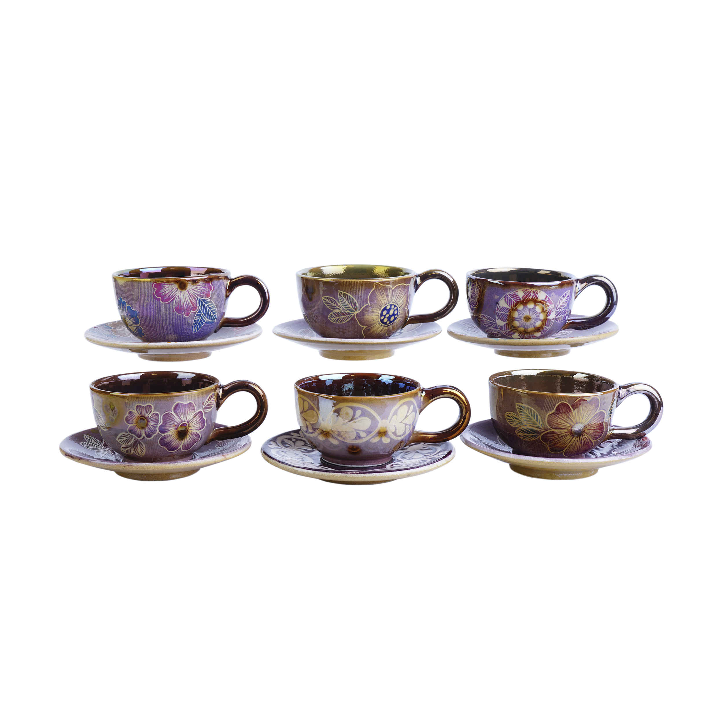 Persian Teacup Set with Saucer - Sherly Ceramic Design