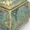 Polyester Jewelry Box Handcrafted With Green Vintage Style
