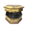 Porcelain Jewelry Box Handcrafted With Cream Vintage Style