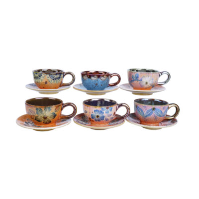 Persian Teacup Set with Saucer – Shiba Ceramic Design