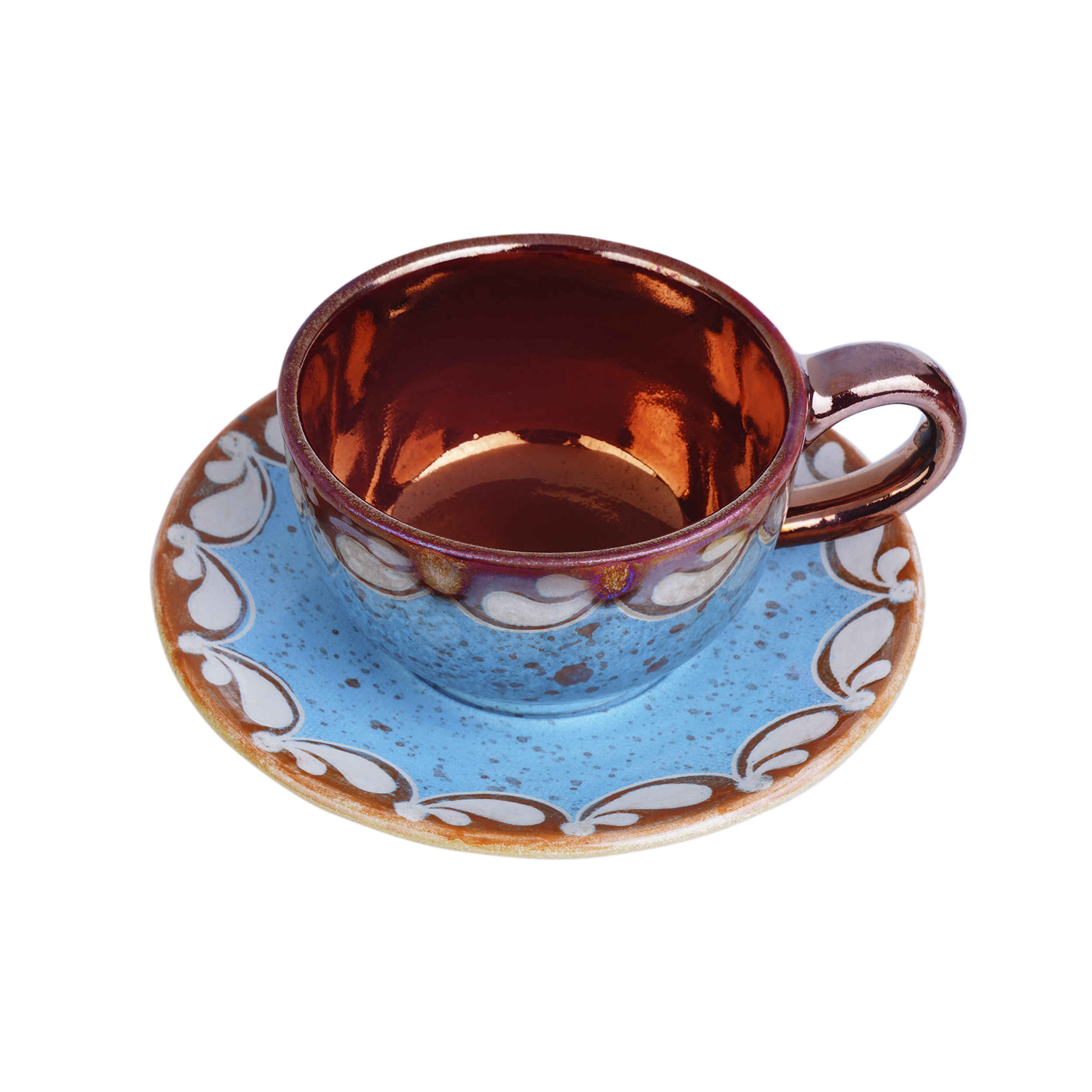 Persian Teacup Set with Saucer – Shiba Ceramic Design
