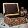 Handcrafted Wooden Jewelry Box with Marquetry Technique