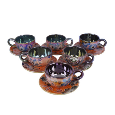 Persian Teacup Set with Saucer – Parisa Ceramic Design