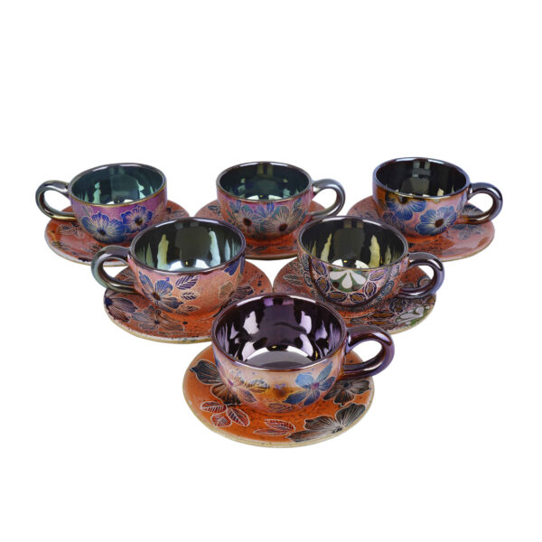 Persian Teacup Set with Saucer - Parisa Ceramic Design