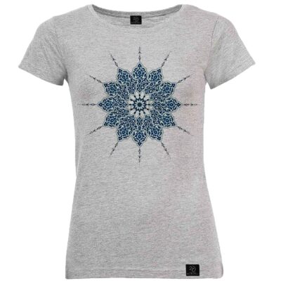 Persian Cotton Gray T-Shirt Model Rima