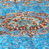 Persian Bedspread Set – Oriental Style Double Size with Termeh Fabric – Blue Kaveh