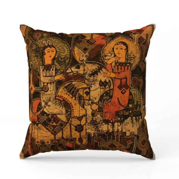 Stunning Cushion Cover - Persian Printed Ancient Design