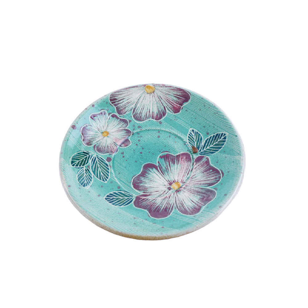 Persian Teacup Set with Saucer – Green Ceramic Design