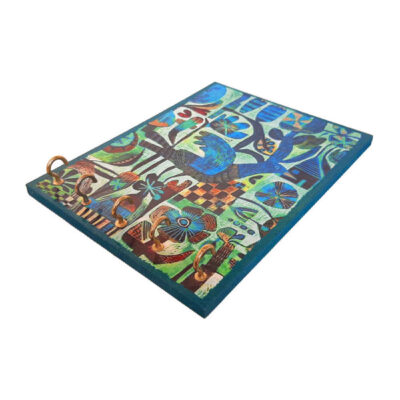 Decorative & Handcrafted Wall Key Holder with the Deign Bird