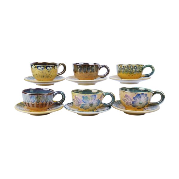 Persian Teacup Set with Saucer - Adrina Ceramic Design