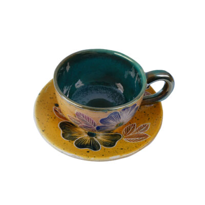 Persian Teacup Set with Saucer – Adrina Ceramic Design