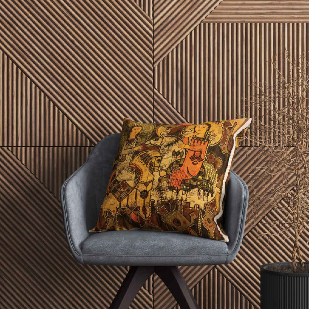 Stunning Cushion Cover – Persian Printed Ancient Design