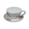 Persian Teacup with Saucer - Garden Ceramic Design