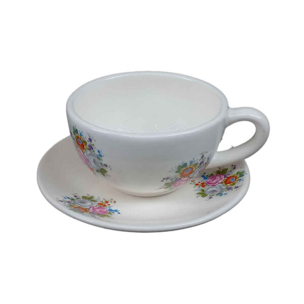 Persian Teacup with Saucer - Garden Ceramic Design