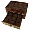 2-Tier Wooden Watch Box with Persian Calligraphy