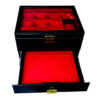 2-Tier Watch and Jewelry Box with Synthetic Leather and Suede Lining