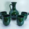 Set of Handcrafted Persian Pottery Pitcher & Cups Sofia