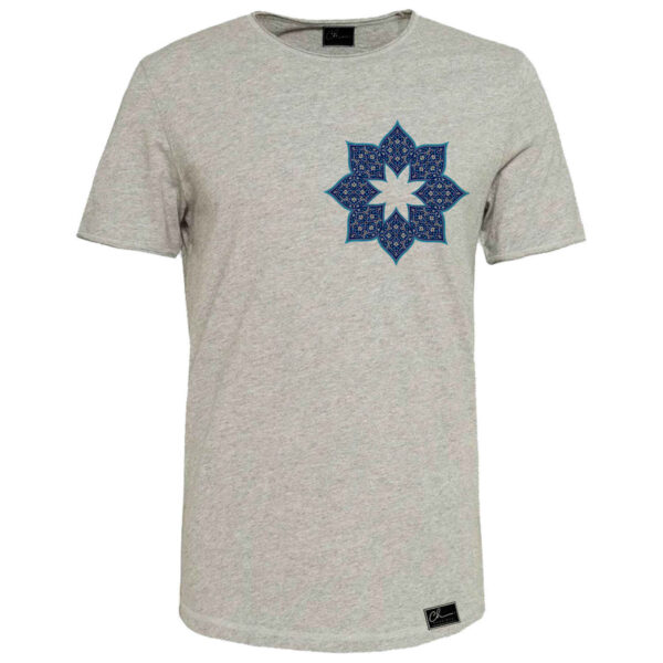 Gray Cotton Short Sleeve T-Shirt Model Shahab – Minimalist Persian Look