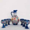 Set of Handcrafted Persian Pottery Pitcher & Cups Negin