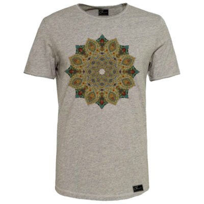 Persian Gray Cotton T-Shirt Model Sahel
