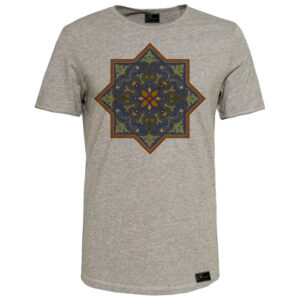 Persian Gray Cotton T-Shirt Model Dara