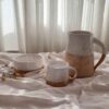 Set of Handcrafted Pottery Pitcher & Cups Taher