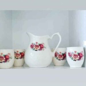 Handmade Ceramic Pitcher & Cup Set