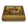 Decorative Wooden Jewelry Box with Handcrafted Persian Khatam Design