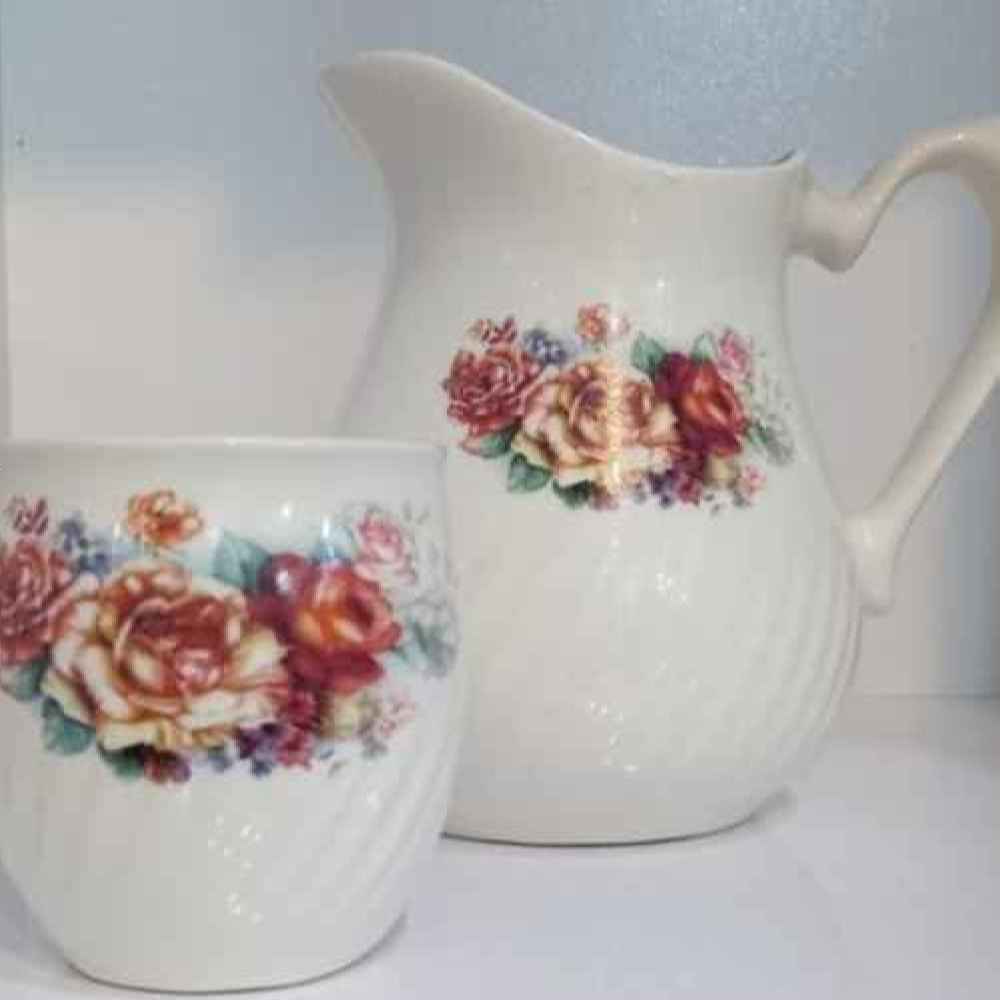 Set of Handcrafted Pottery Pitcher & Cups Set Model Sabalan