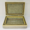 Handcrafted Wooden Jewelry Box with Persian Khatam Pictorial Design