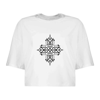Women’s Short Sleeve Crop Top Model Neda