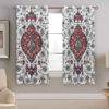 Printed Velvet Eyelet Curtain – Floral Saina