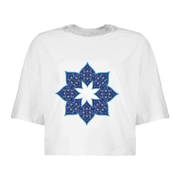 Women's Short Sleeve Crop Top Model Sima