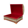 Handcrafted Wooden Jewelry Box with Persian Khatam Sandough Design