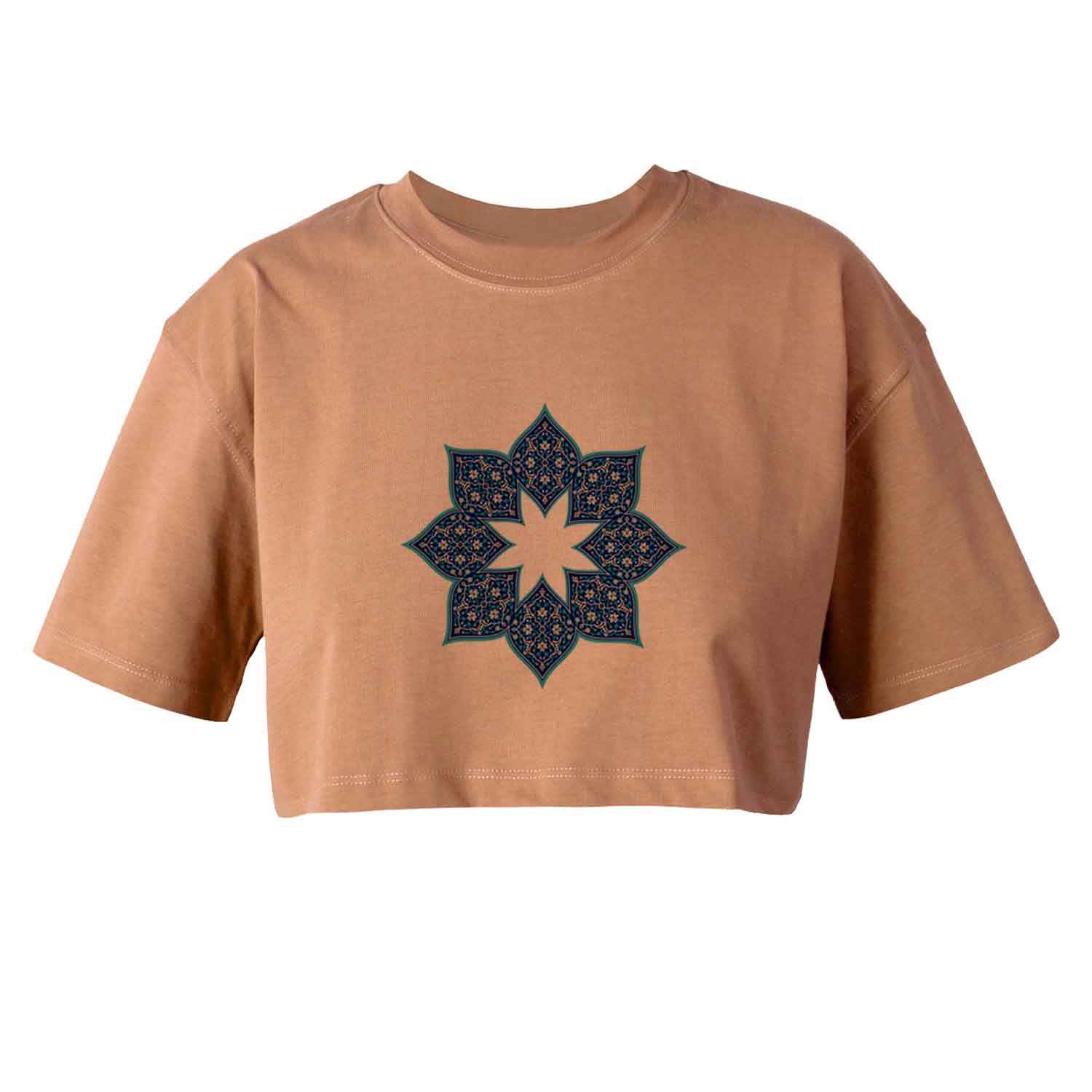 Women's Short Sleeve Crop Top Model Behoosh