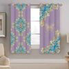 Printed Velvet Eyelet Curtain – Floral Shima
