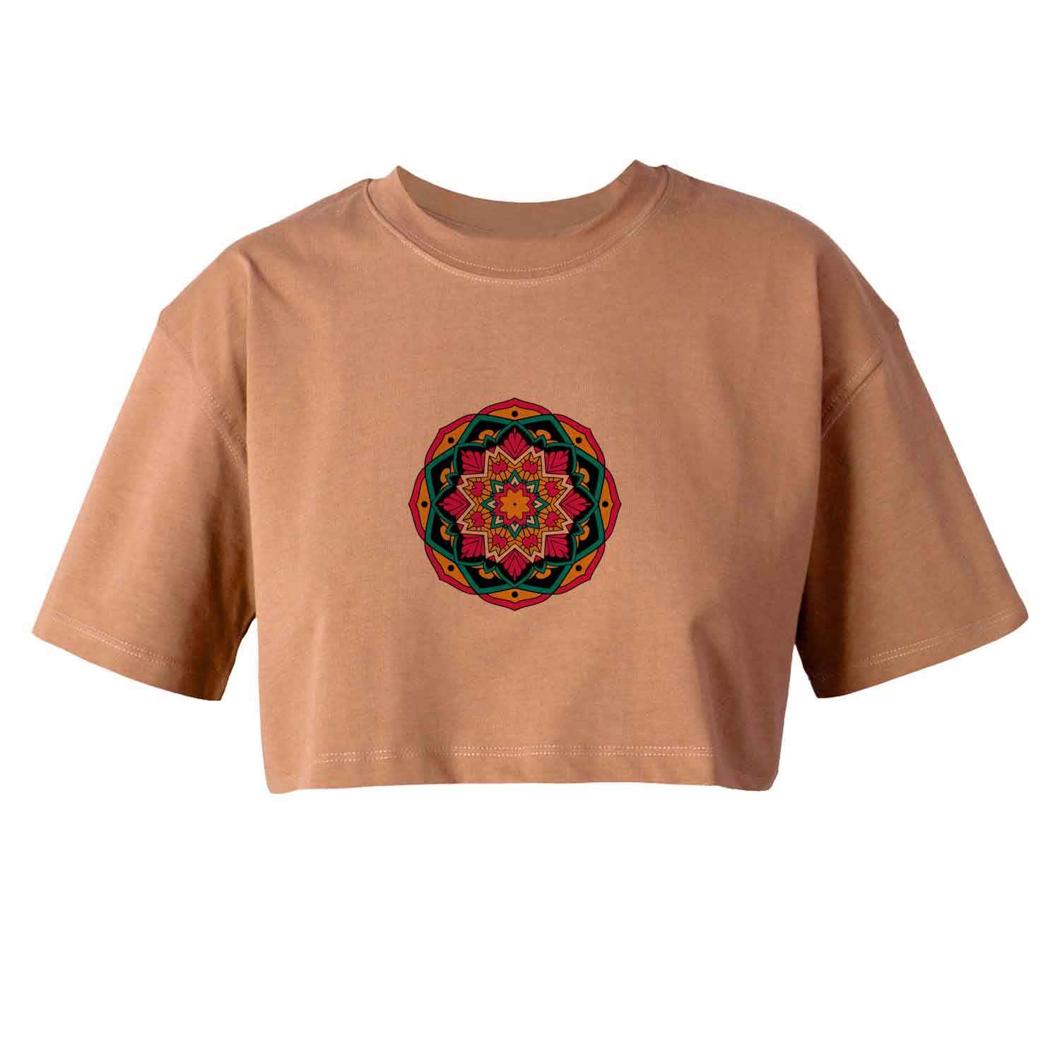 Women's Short Sleeve Crop Top Model Hamta