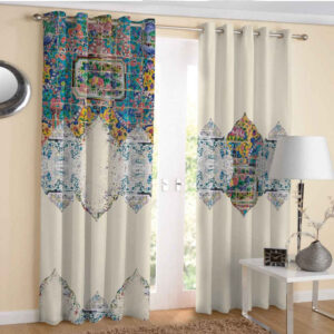 Traditional Printed Punch Curtain