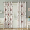 Printed Velvet Eyelet Curtain – Floral Rosaline