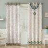 Printed Velvet Persian Eyelet Curtain – Floral Sogand