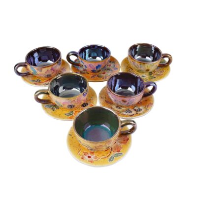 Persian Teacup Set with Saucer – Ailin Ceramic Design